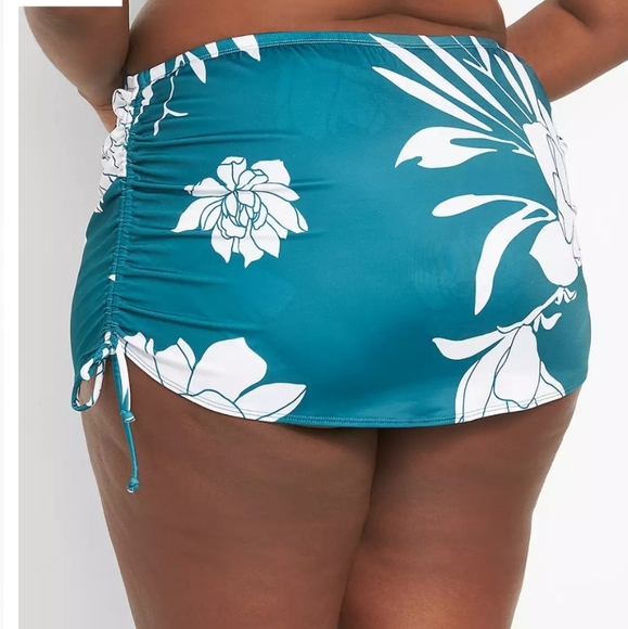 Lane Bryant Swim by Cacique Flutter Sleeve Bikini Swim Skirt Set, Sz Plus 24/26 - Picture 3 of 14